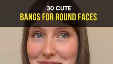 Cute Bangs for Round Faces