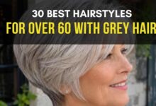 30 Youthful Hairstyles for Women Over 60 with Grey Hair