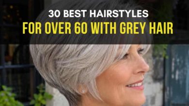 30 Youthful Hairstyles for Women Over 60 with Grey Hair